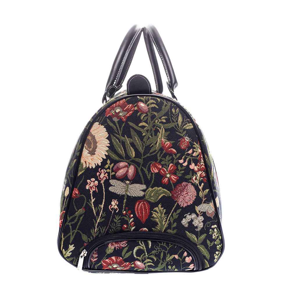 Morning Garden Black - Pull Holdall