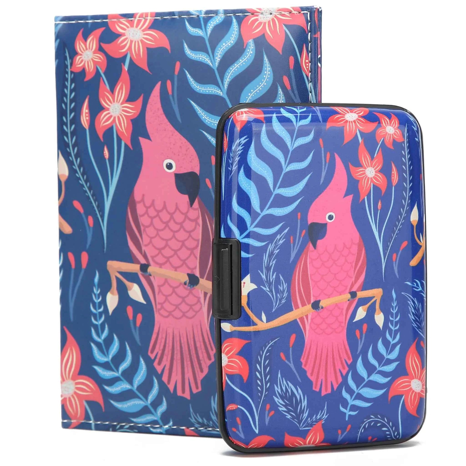 Miami Carry On RFID Protected Passport Cover And Wallet Set For Travel