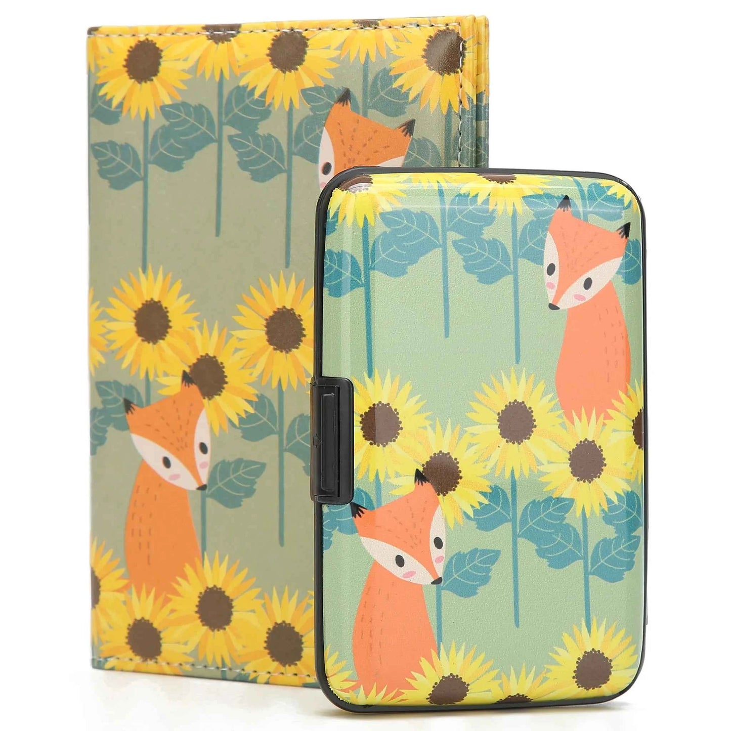 Miami Carry On RFID Protected Passport Cover And Wallet Set For Travel