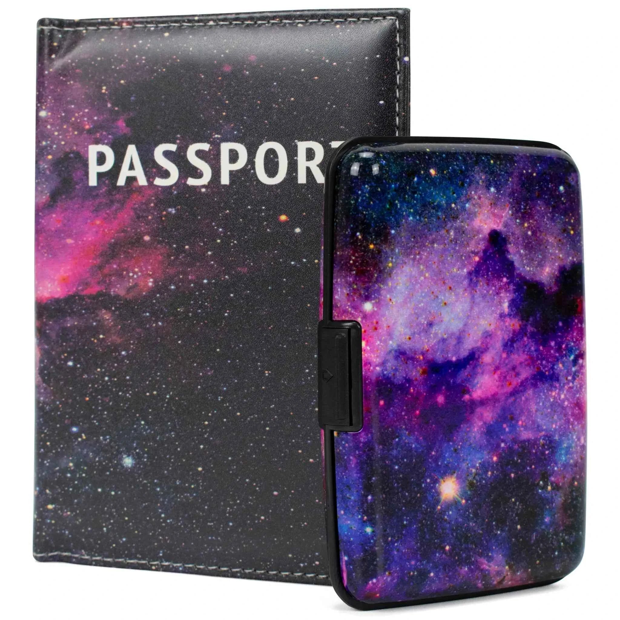 Miami Carry On RFID Protected Passport Cover And Wallet Set For Travel