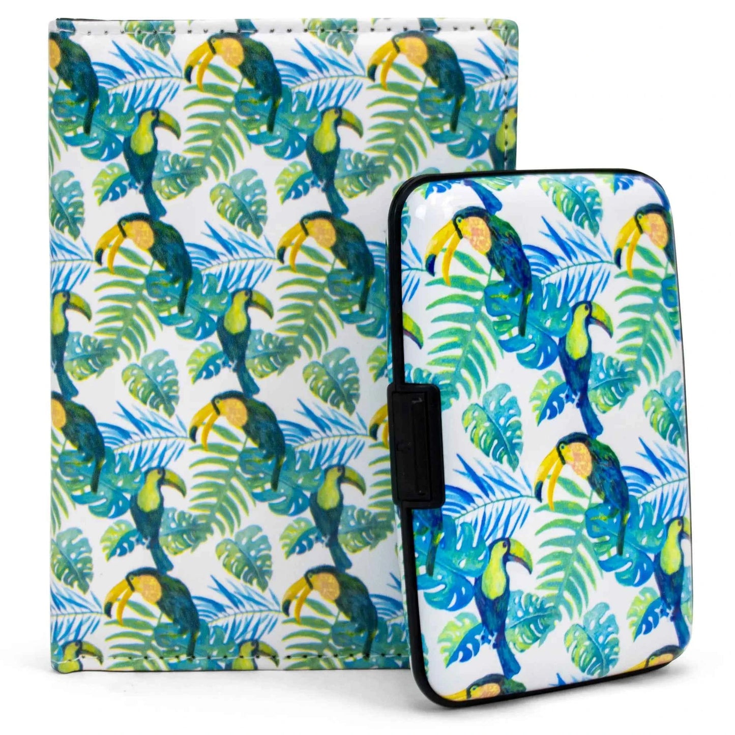 Miami Carry On RFID Protected Passport Cover And Wallet Set For Travel