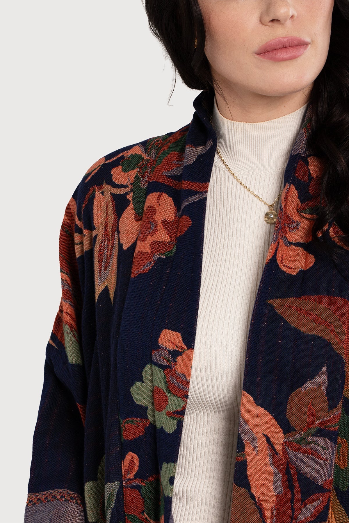 Floral Kimono Cotton Jacket