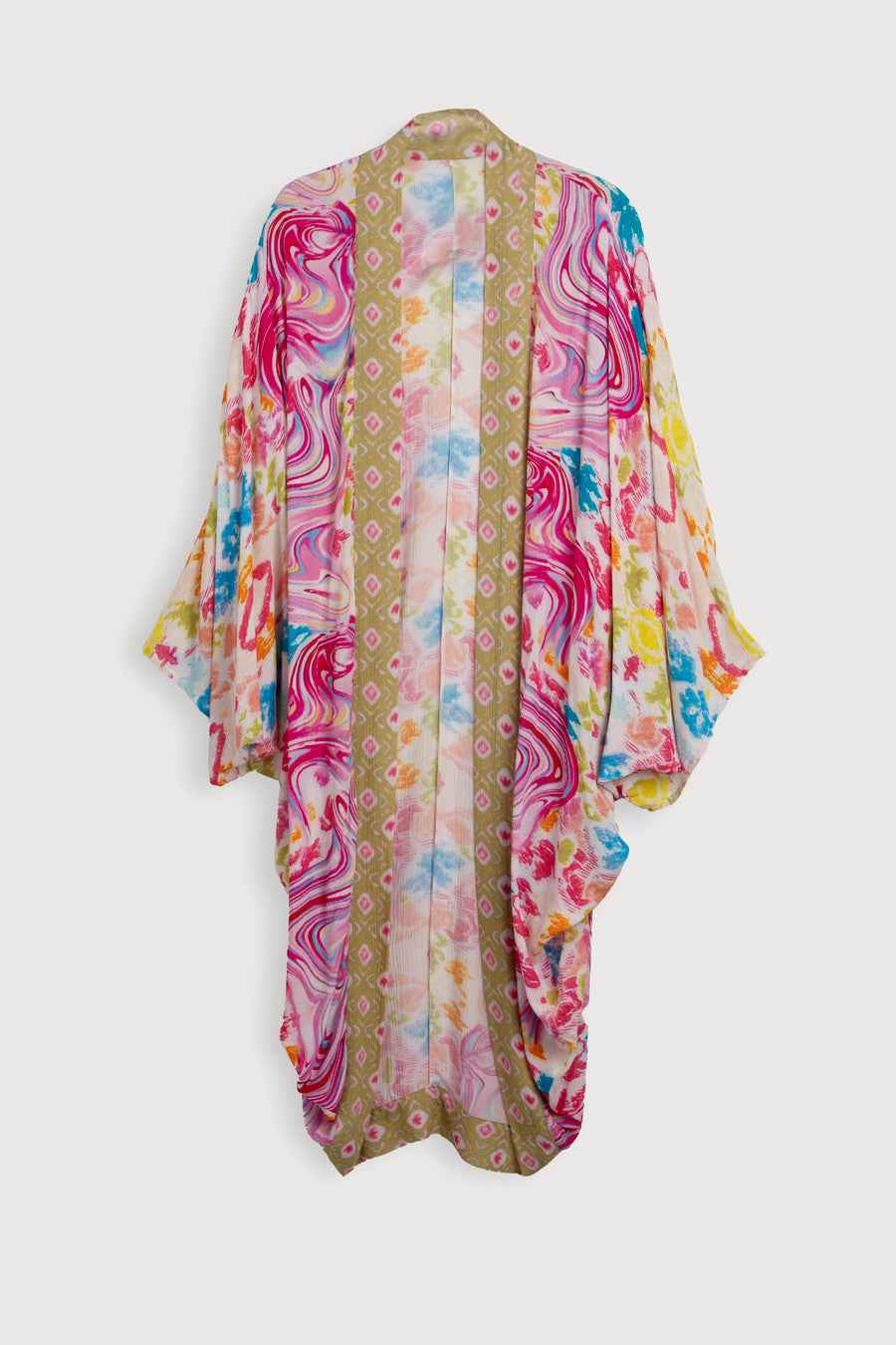 Multicolor Marble Kimono