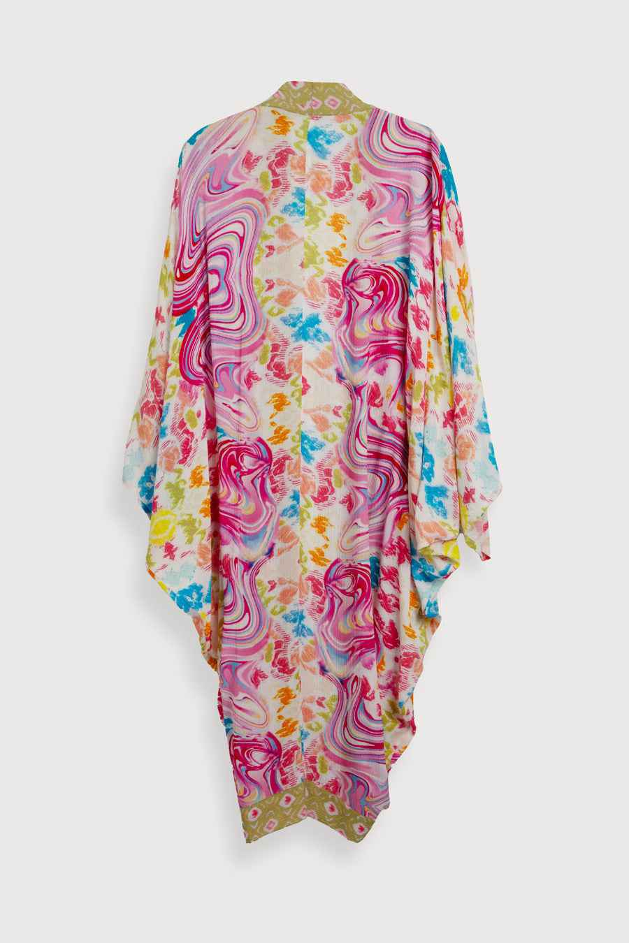 Multicolor Marble Kimono
