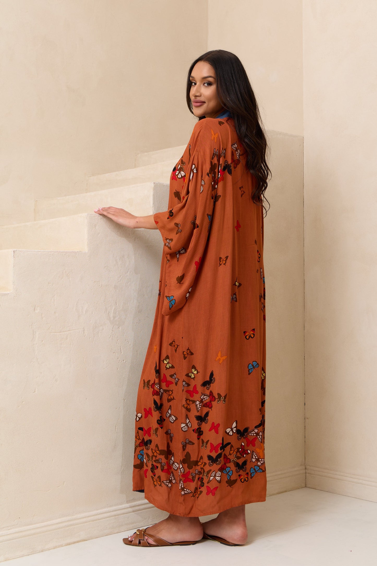 Scattered Butterfly Kimono