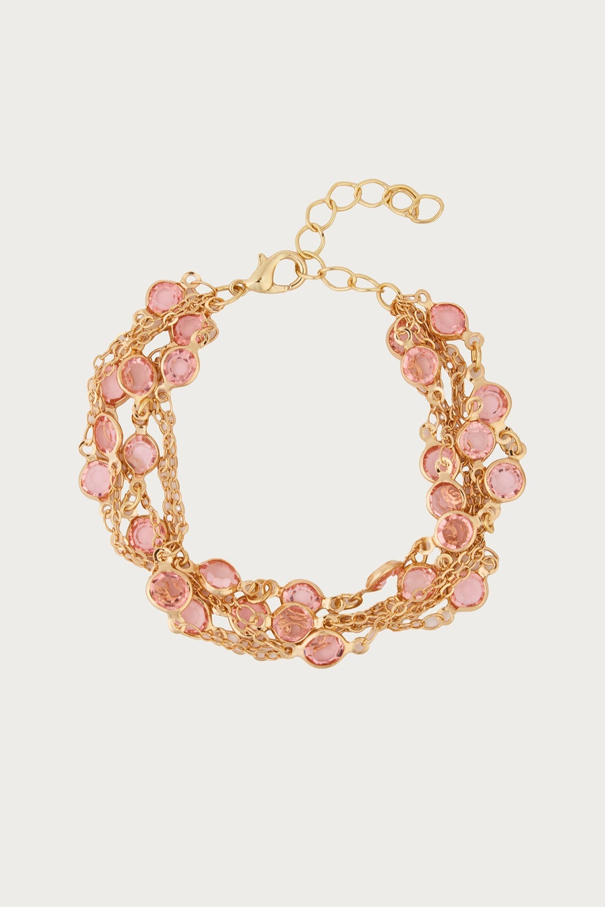 SAACHI Glass Multi‑Layer Bracelet – Adjustable Colorful Beaded Stack