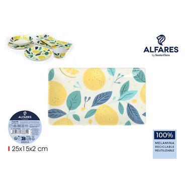 Alfares Brescia Serving Platters Set Of 12 Melamine 25x15x2 Cm