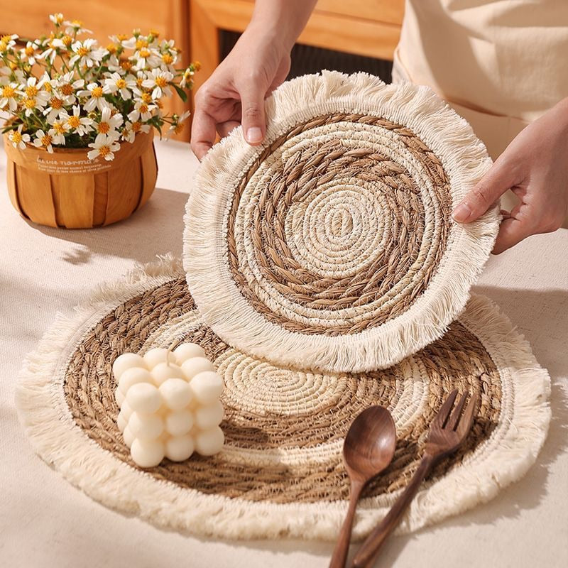 Handwoven Table Placemats Heat Resistant Anti Slip Gift - Rosetta Creative Boutique