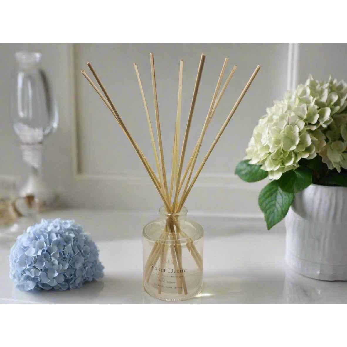Citrus and Peach Reed Diffuser by SAHC for Fresh Home Fragrance