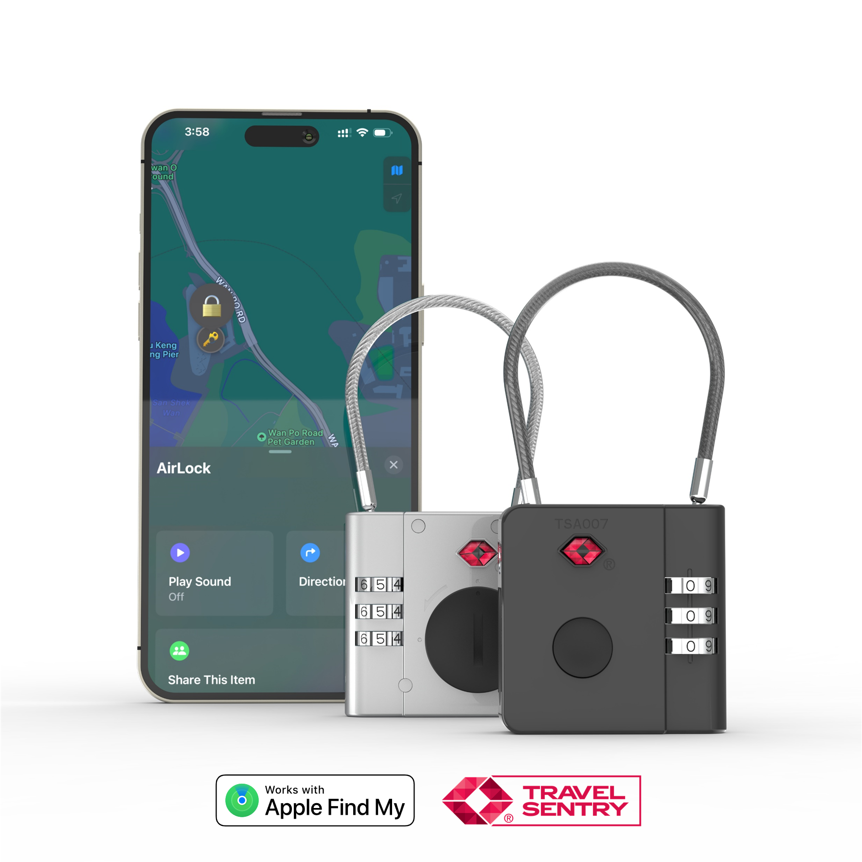 AirLock Smart Anti Loss TSA Travel Lock For Luggage - Rosetta Creative Boutique