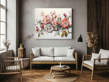 Flower Art Canvas Print Premium Framed by JetGirl Art - Rosetta Creative Boutique