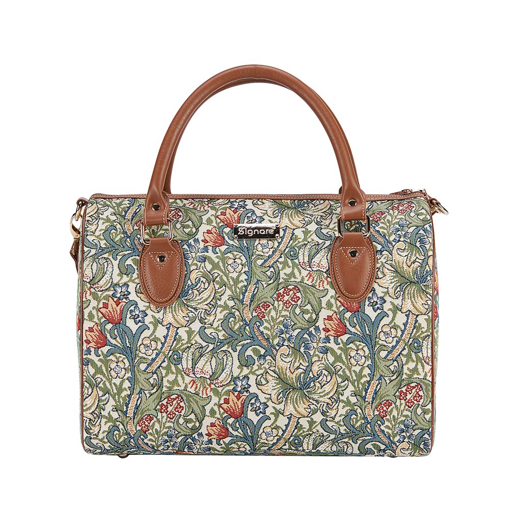 William Morris Golden Lily Travel Bag Signare Tapestry - Rosetta Creative Boutique