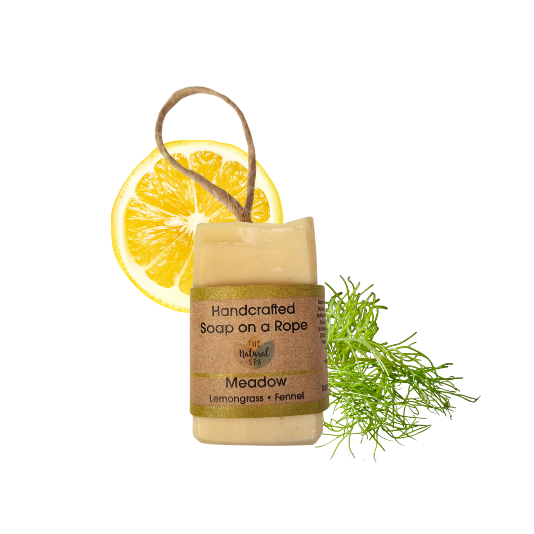 Meadow Soap On A Rope Lemongrass Fennel Three Styles - Rosetta Creative Boutique