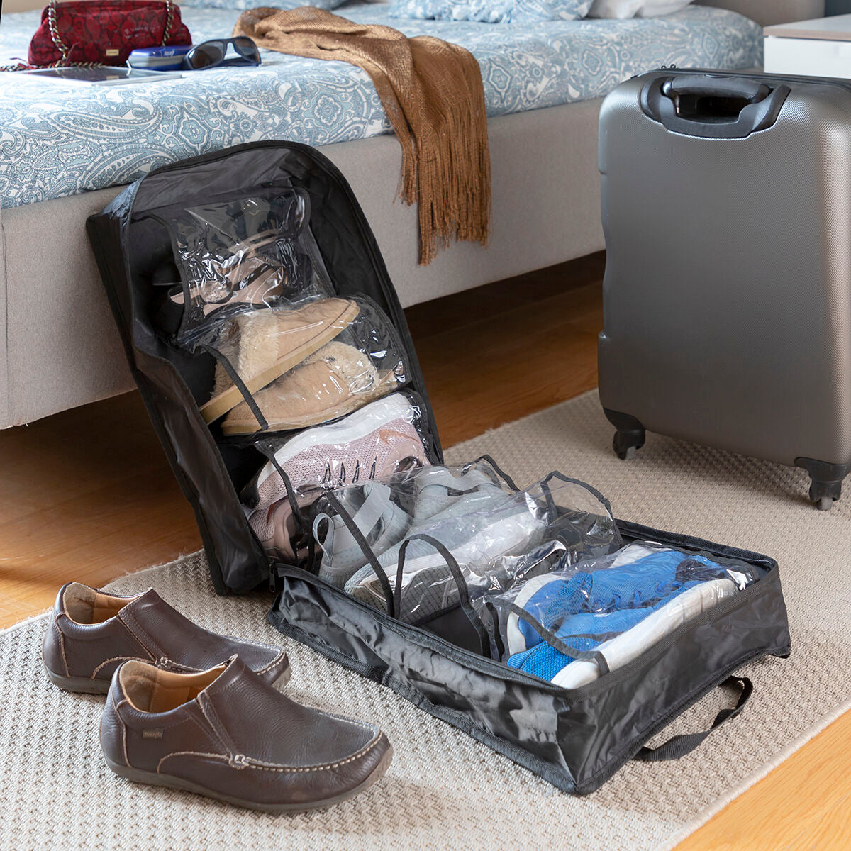 InnovaGoods Travel Shoe Bag For 12 Shoes Lightweight - Rosetta Creative Boutique