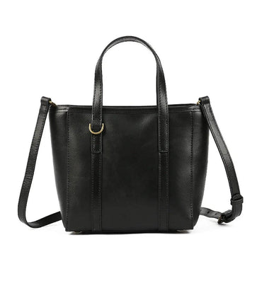 Vintage Leather Tote Bag with Gold Hardware for Antique Charm and Timeless Style - Rosetta Creative Boutique
