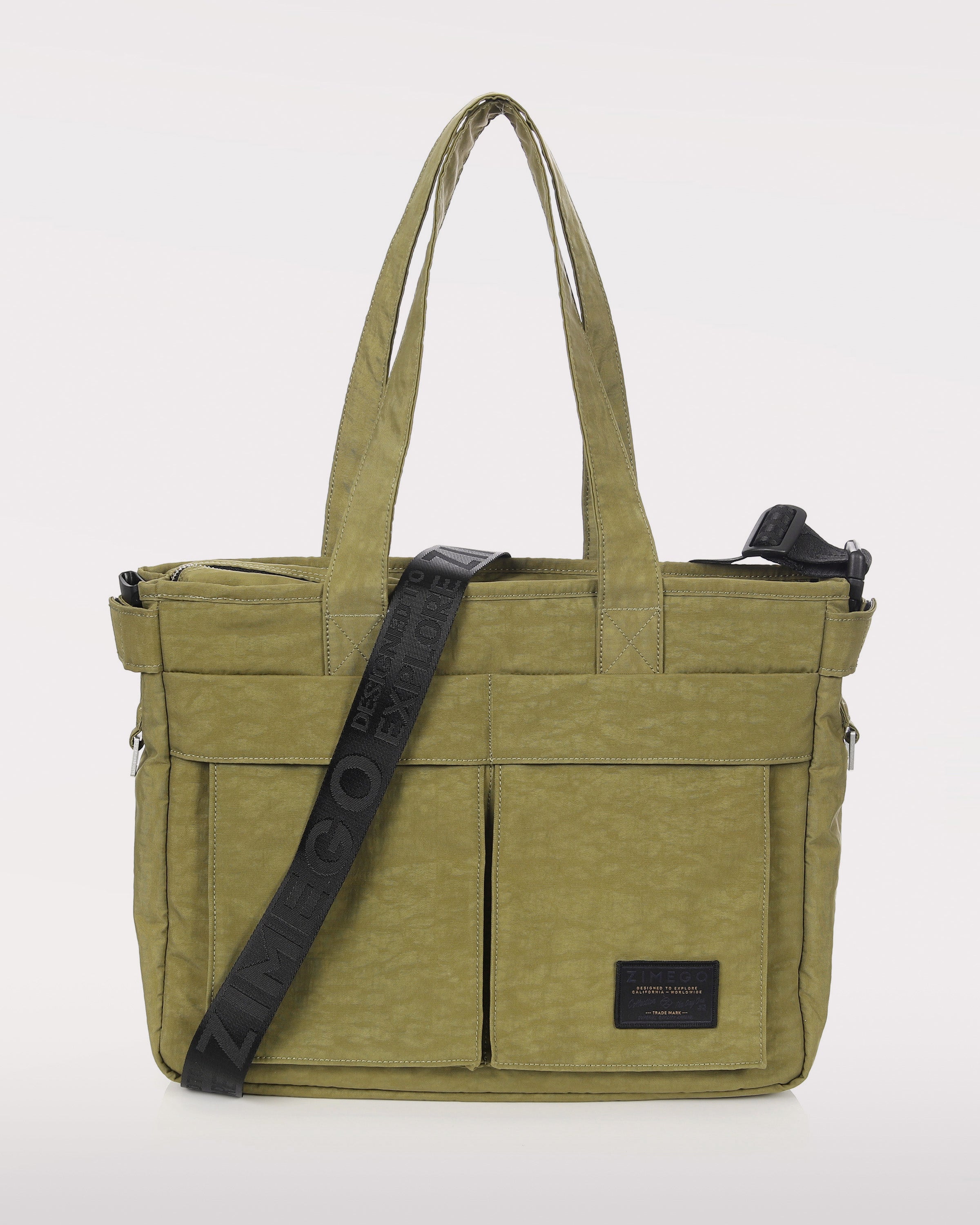 Zimego Unisex Double Laptop Tote With Premium Dual Pockets - Rosetta Creative Boutique