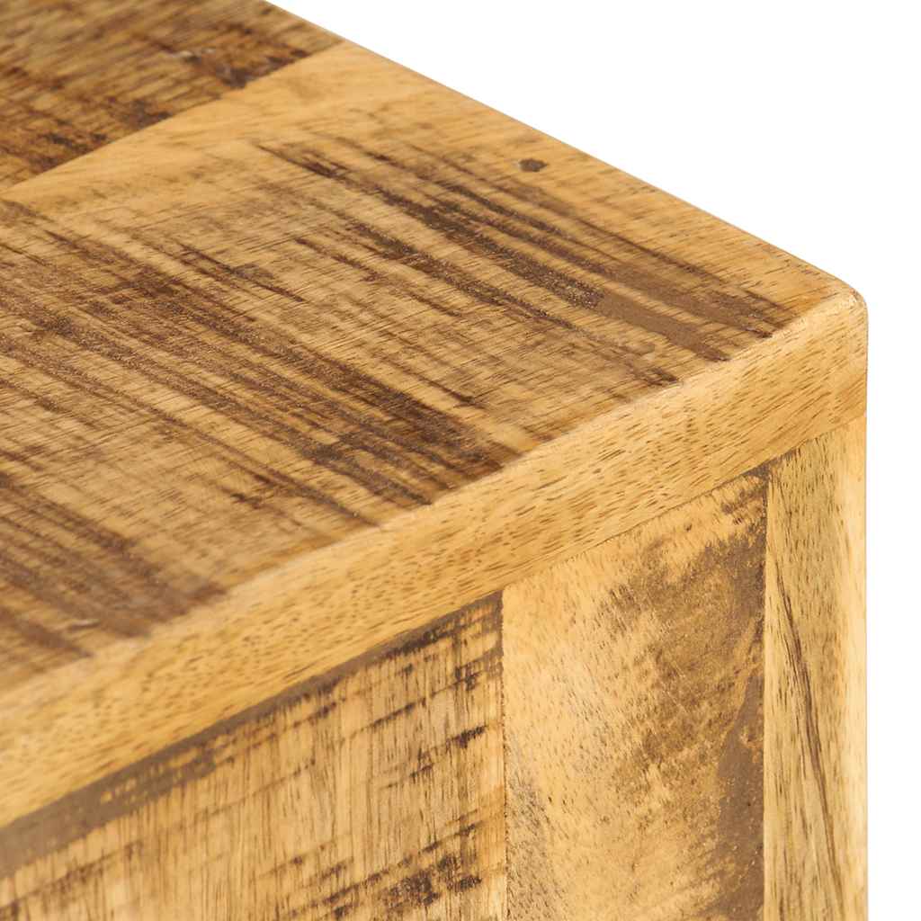 Two-Piece Solid Mango Wood Plant Stand Set