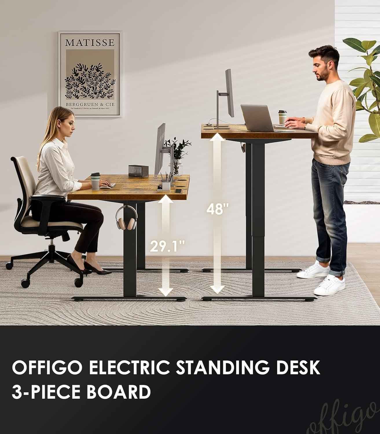 Electric Standing Desk 71 Inch Height Adjustability