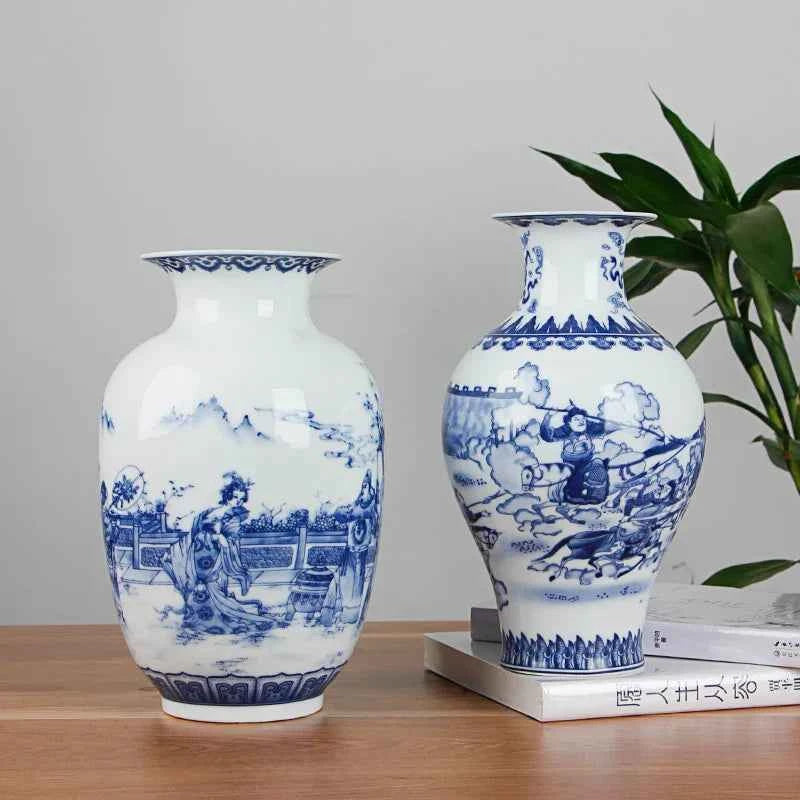 Classic Antique Chinese Blue and White Ceramic Vase