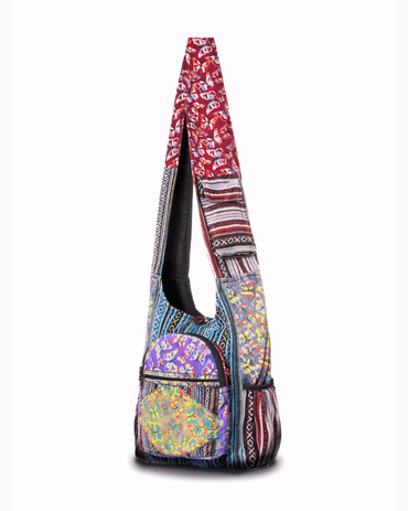 Kathmandu Collection Butterfly Design Hobo Bag Cotton - Rosetta Creative Boutique