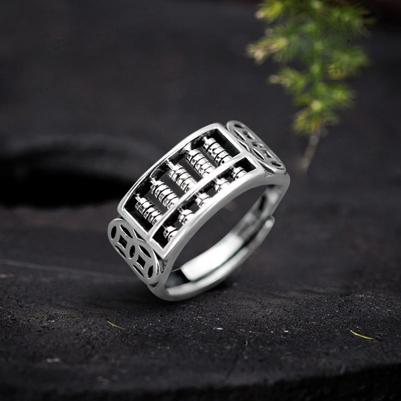 Unisex Vintage Wide Rings – Adjustable Fashion Band