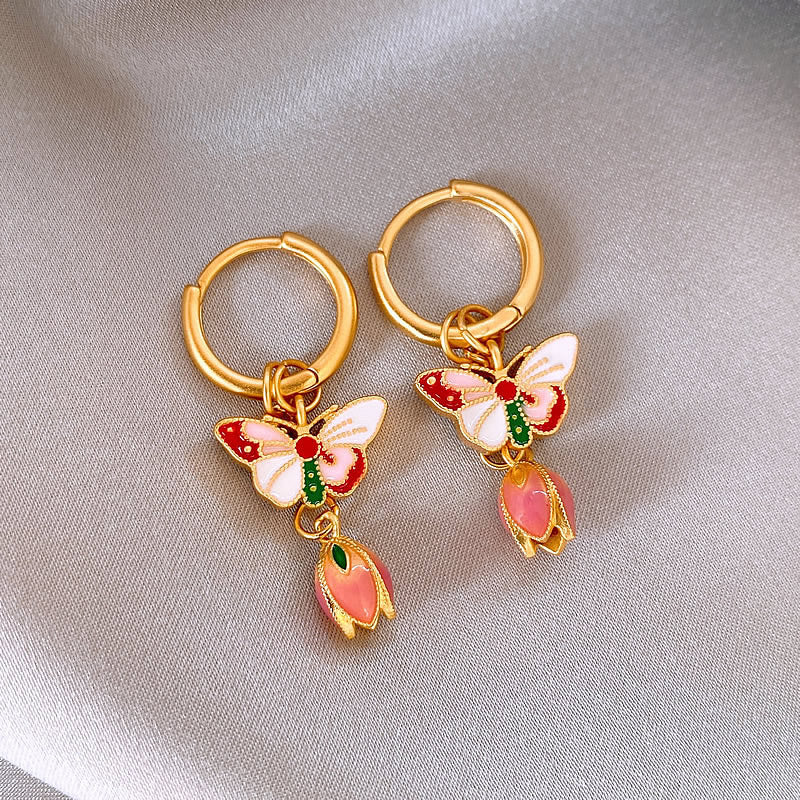 Butterfly Earrings Women's Retro Ornament