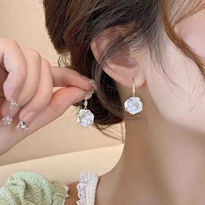 Women's Luxury Camellia Flower Earrings