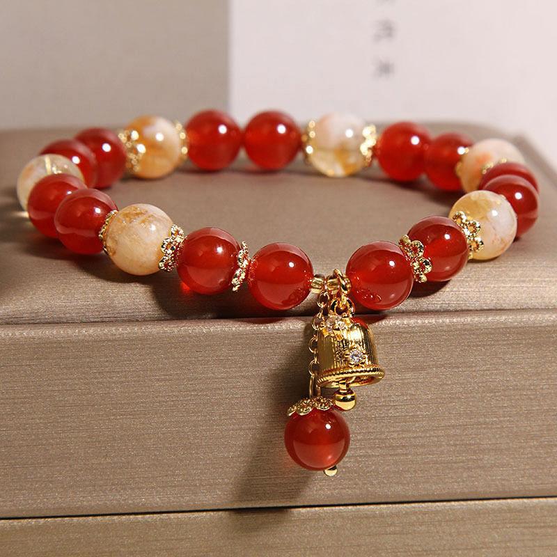 Solar Flare: Sun-Drenched Agate & Quartz Crystal Fusion Necklace