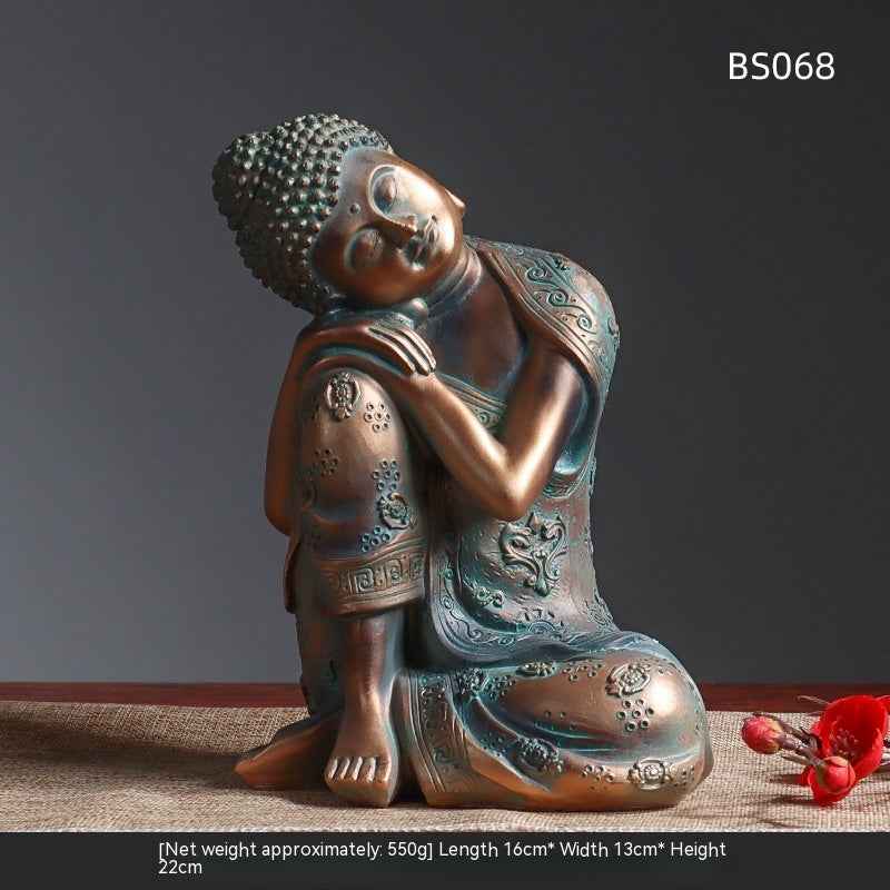 Resin Zen Buddha Garden Statue – Indoor & Outdoor Asian Home Decor