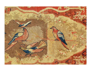 Canvello Fine Hand Knotted Antique Samarkand 4'7'' X 8'11''