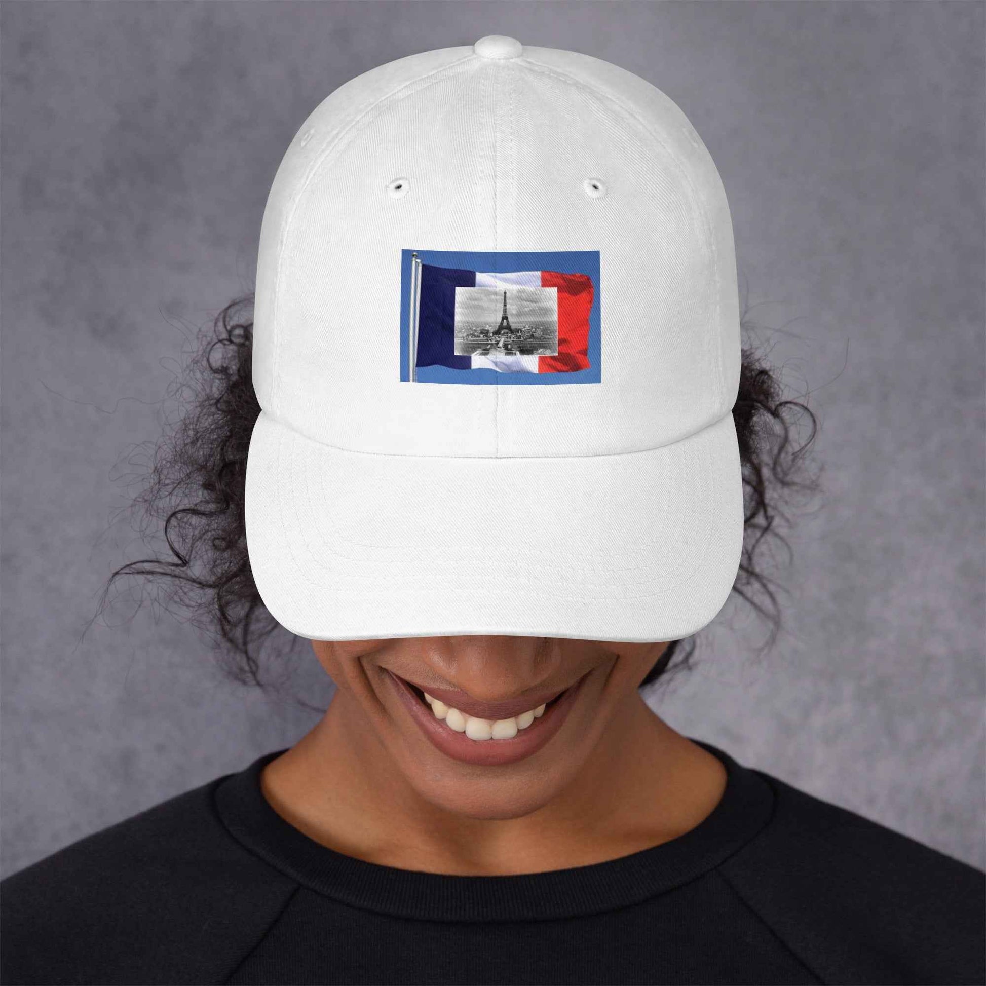Francophile Ball Cap Unisex Hat With Adjustable Strap Cotton Twill