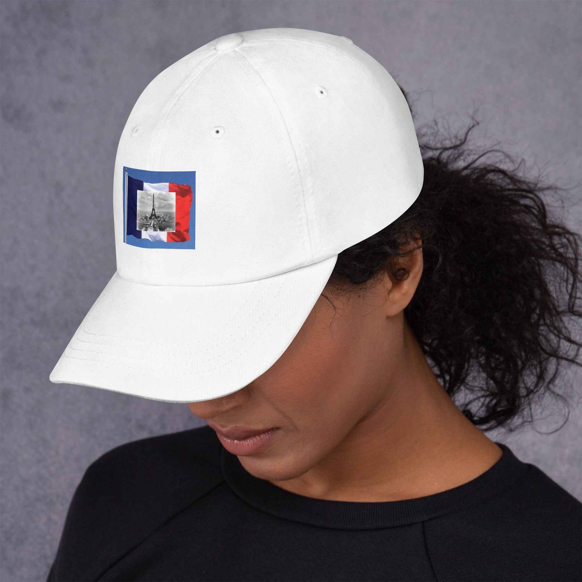 Francophile Ball Cap Unisex Hat With Adjustable Strap Cotton Twill