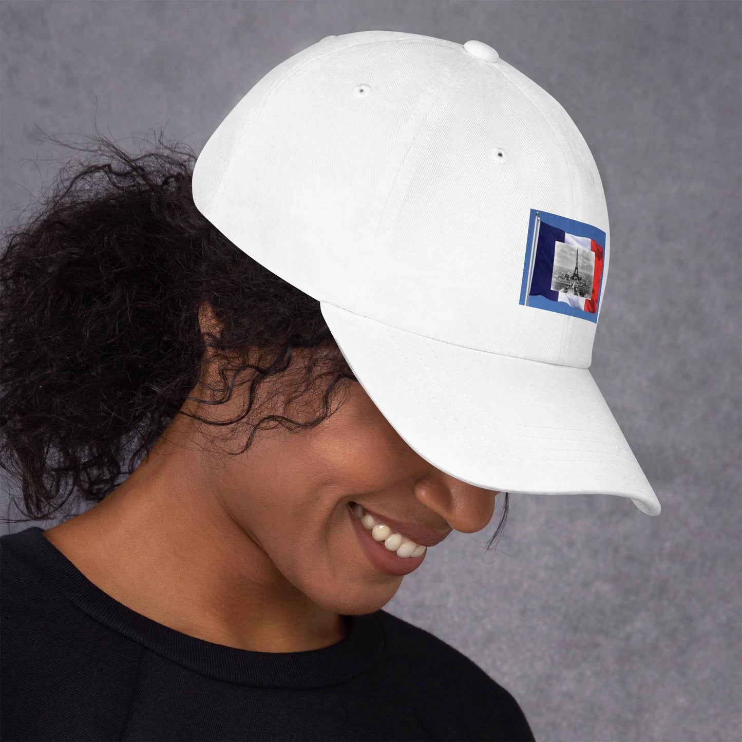 Francophile Ball Cap Unisex Hat With Adjustable Strap Cotton Twill