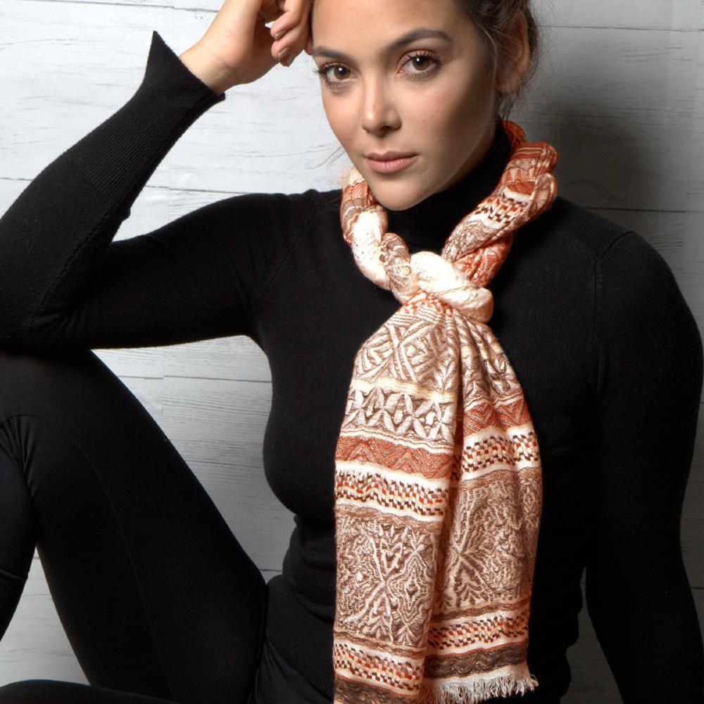 Malvina Scarf ClaudiaG Soft Luxurious Woven Wrap Cozy Long - Rosetta Creative Boutique