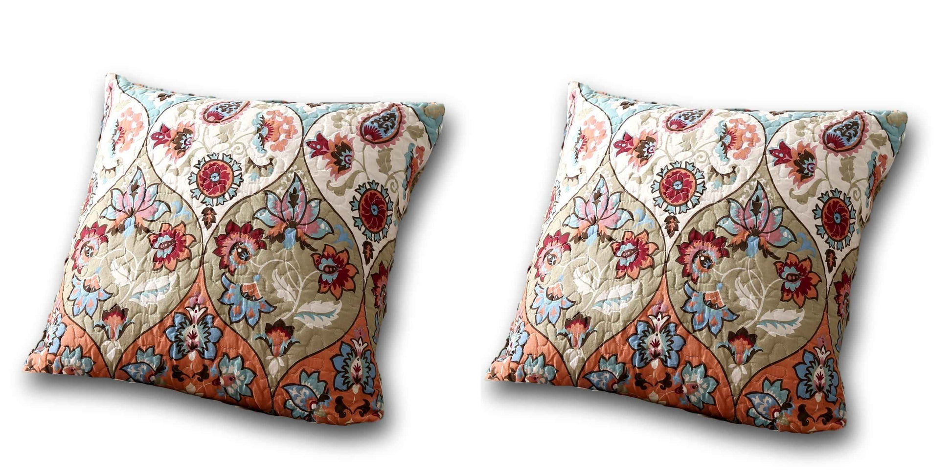 DaDa Bedding Set of Two Garden Party Bohemian Throw Pillow Covers (LH1403)
