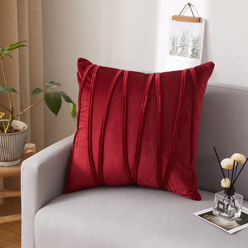 Dutch Velvet Pleated Throw Pillow Cover (45x45cm)