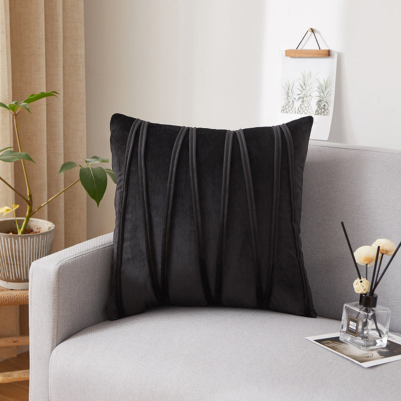 Dutch Velvet Pleated Throw Pillow Cover (45x45cm)