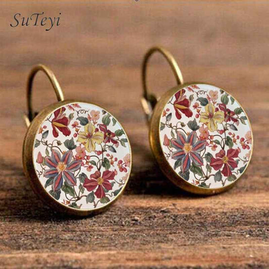 Charm Henna Yoga Amulet Ladies Earrings Bohemian Mandala Earrings For Women