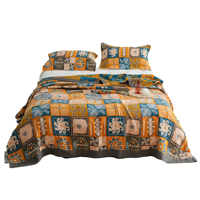 Pure Cotton Gauze Summer Towel Quilt – Breathable & Lightweight