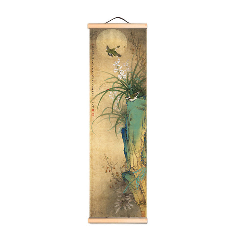 Flowers And Birds Landscape Canvas Wall Art Single Frame 3 Size Options