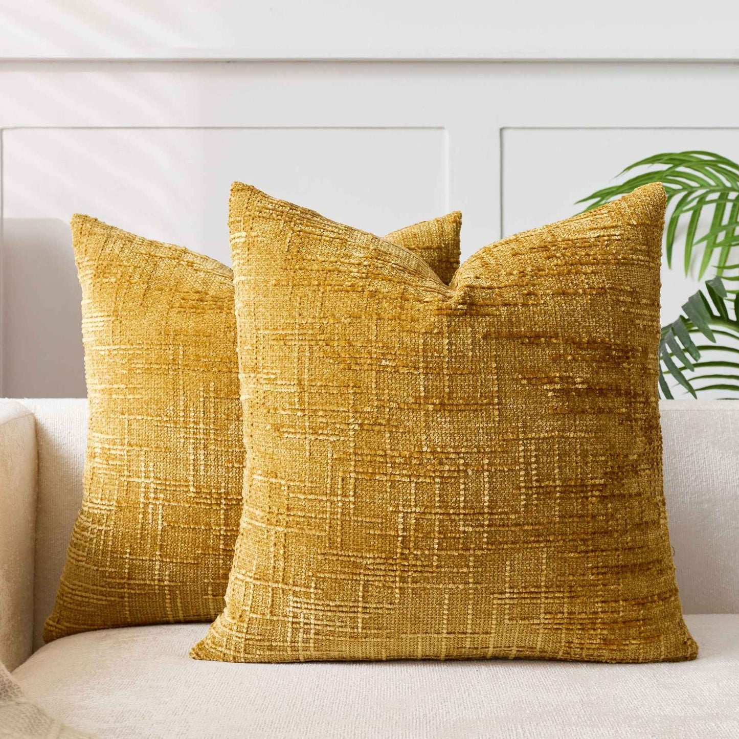 Chunky-spun Bamboo-textured Chenille Pillowcase