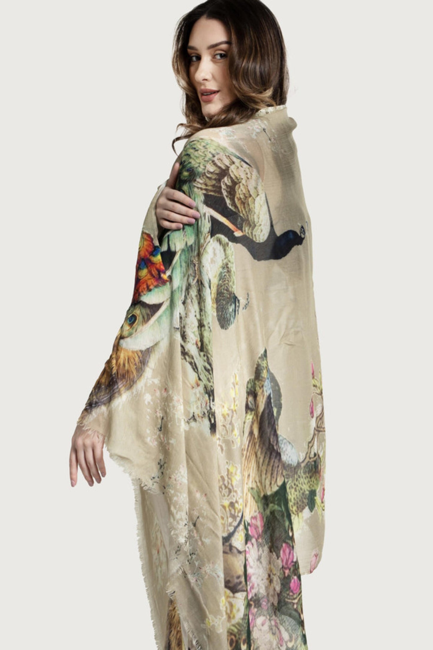 Peacock Garden Scarf