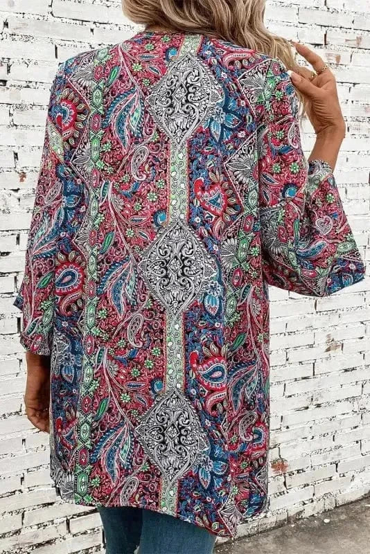 Paisley Boho Kimono for Spring Vacation Wear – Stylish Panache - Rosetta Creative Boutique