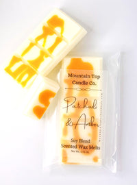 Mountain Top Patchouli Amber Snap Bar Wax Melt Soy Blend - Rosetta Creative Boutique
