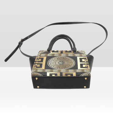 Rivet Original Greek Design Shoulder Handbag PU Leather - Rosetta Creative Boutique