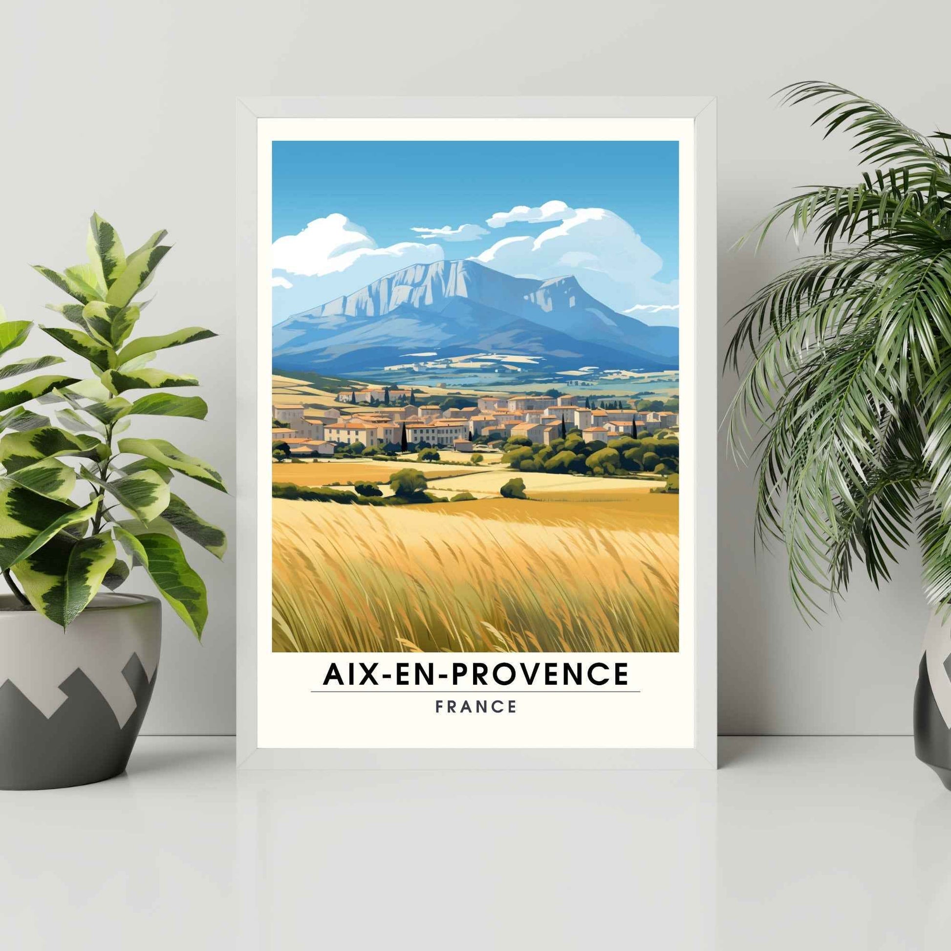 Impression Aix-en-Provence | Impression de voyage Aix-en-Provence, France - Montagne Sainte-Victoire