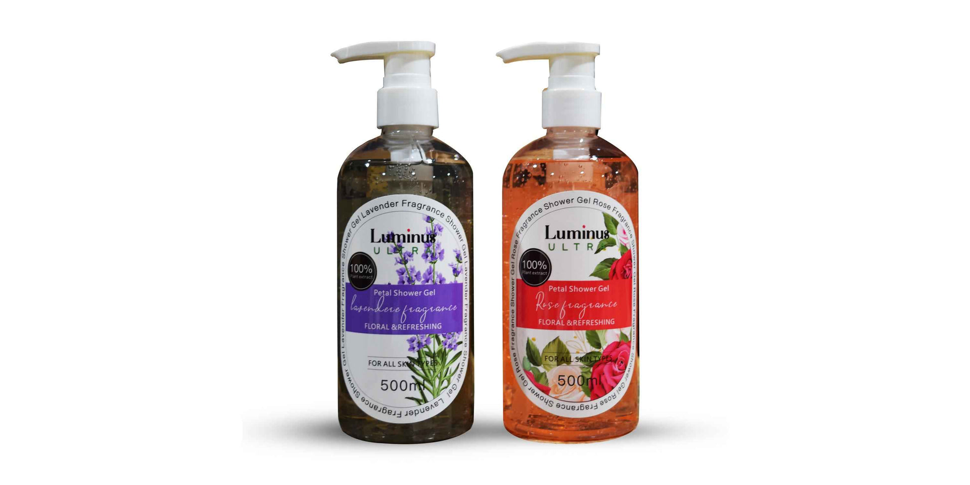 Luminus Lavender and Rose Body Wash Hydrating Moisturizing Formula