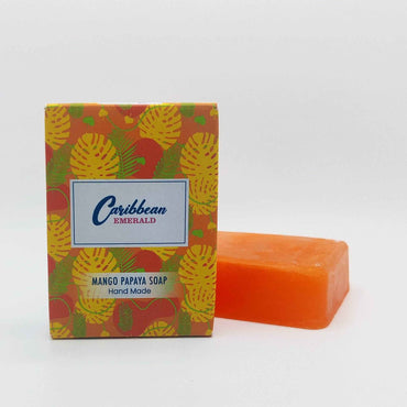 Caribbean Emerald Mango And Papaya Soap Handmade Natural Skin Care
