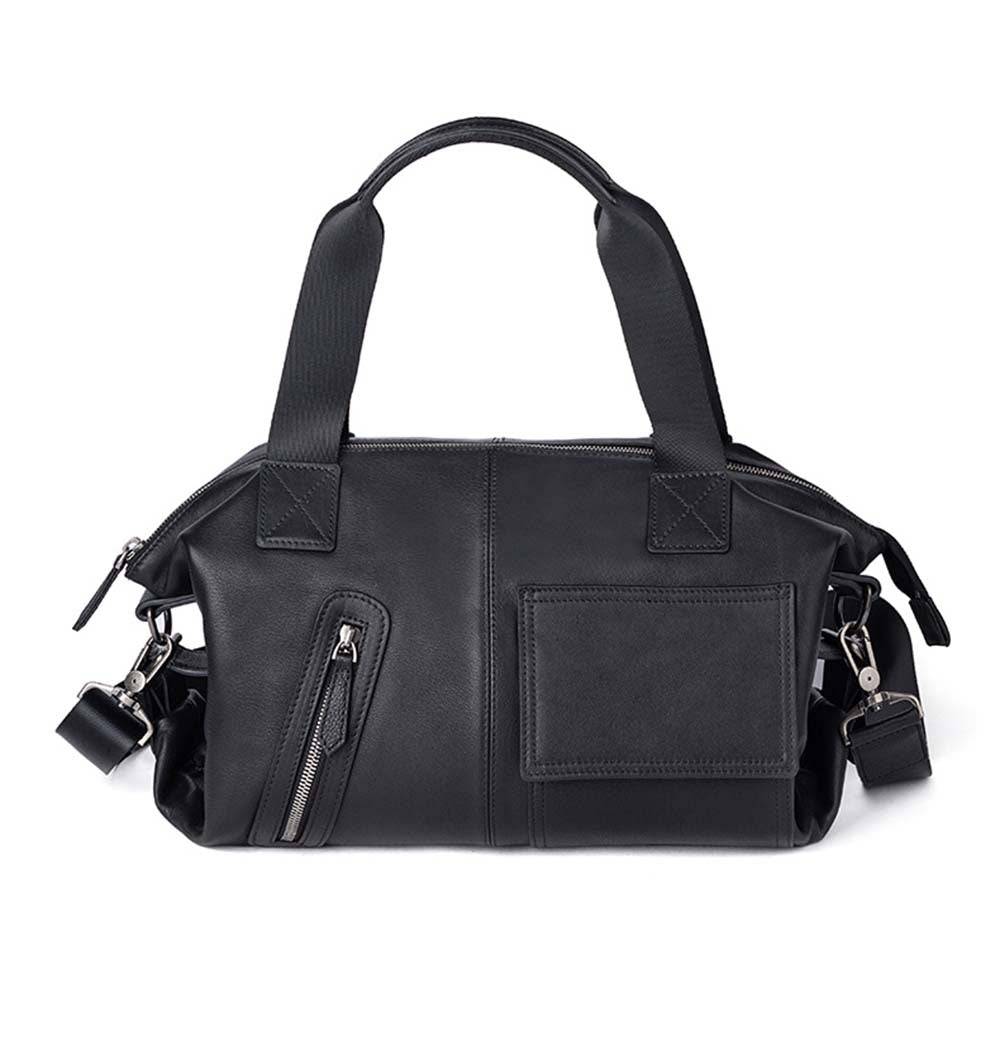 Mens Vintage Calfskin Leather Briefcase Shoulder Bag 2530 - Rosetta Creative Boutique