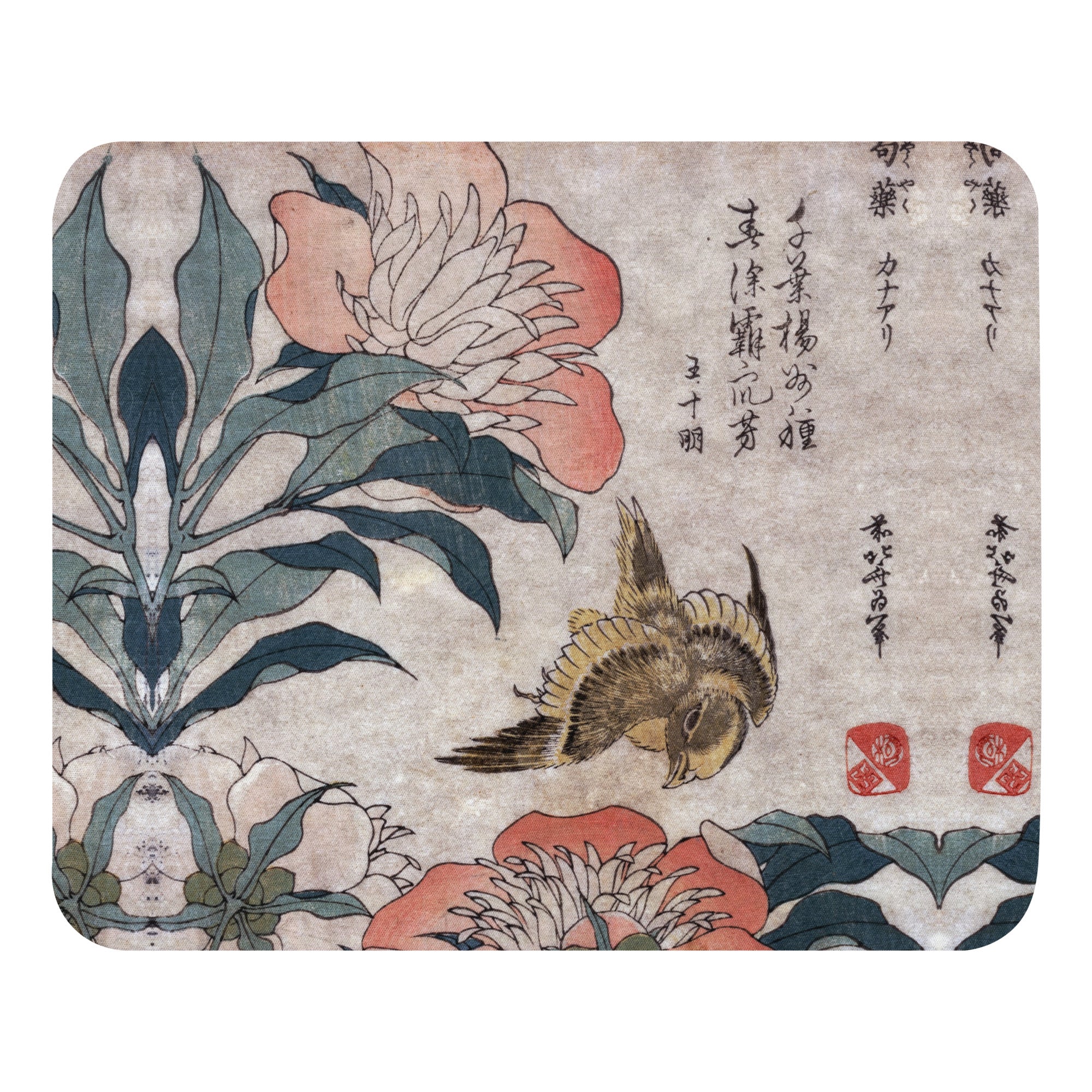 Japanese Art Mouse Pad for a Stunning Artistic Computer Setup - Rosetta Creative Boutique